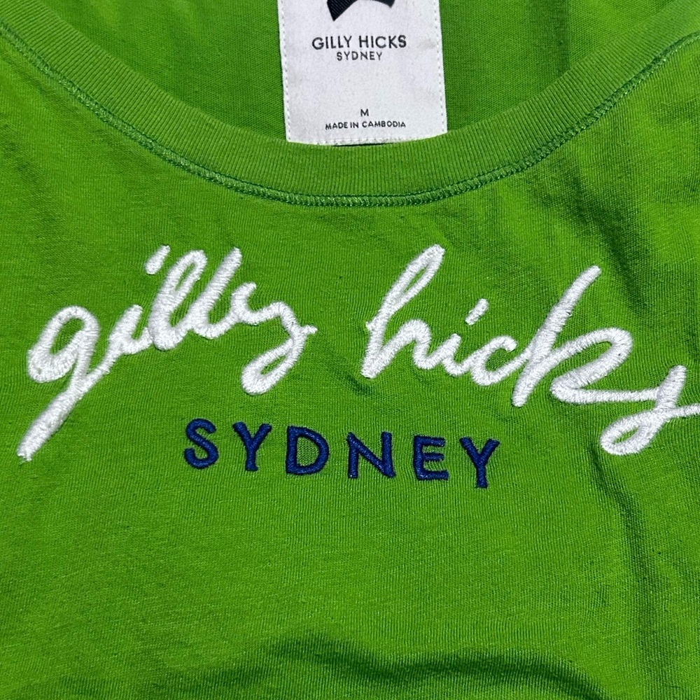 $15 sale Gilly Hicks Sydney Green Crewneck crop M
